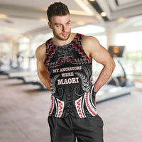 Aotearoa Men Tank Top Proud To Be Maori LT05 Red - Polynesian Pride
