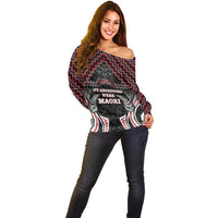 Aotearoa Off Shoulder Sweater Proud To Be Maori