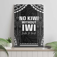 Aotearoa Toitu Te Tiriti Canvas Wall Art No Kiwi Without Iwi LT05 - Polynesian Pride