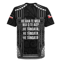 Aotearoa Toitu Te Tiriti Rugby Jersey No Kiwi Without Iwi LT05 - Polynesian Pride