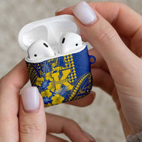 Hawaii Kaiser High School AirPods Case Tribal Tattoo With Hibiscus Flowers LT05 - Polynesian Pride