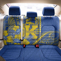 Hawaii Kaiser High School Back Car Seat Cover Tribal Tattoo With Hibiscus Flowers LT05 - Polynesian Pride