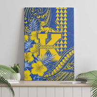 Hawaii Kaiser High School Canvas Wall Art Tribal Tattoo With Hibiscus Flowers LT05 - Polynesian Pride
