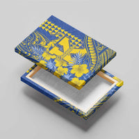 Hawaii Kaiser High School Canvas Wall Art Tribal Tattoo With Hibiscus Flowers LT05 - Polynesian Pride