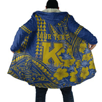 Personalised Hawaii Kaiser High School Cloak Tribal Tattoo With Hibiscus Flowers LT05 - Polynesian Pride