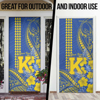 Personalised Hawaii Kaiser High School Door Cover Tribal Tattoo With Hibiscus Flowers LT05 - Polynesian Pride