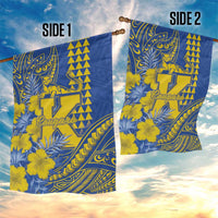 Hawaii Kaiser High School Garden Flag Tribal Tattoo With Hibiscus Flowers LT05 - Polynesian Pride