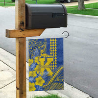 Hawaii Kaiser High School Garden Flag Tribal Tattoo With Hibiscus Flowers LT05 - Polynesian Pride