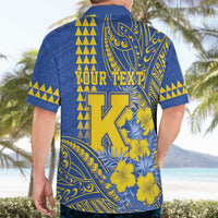Personalised Hawaii Kaiser High School Hawaiian Shirt Tribal Tattoo With Hibiscus Flowers