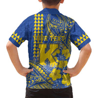 Personalised Hawaii Kaiser High School Hawaiian Shirt Tribal Tattoo With Hibiscus Flowers