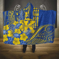 Hawaii Kaiser High School Hooded Blanket Tribal Tattoo With Hibiscus Flowers LT05 - Polynesian Pride