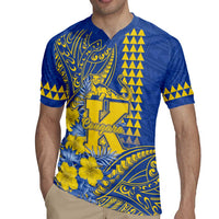 Personalised Hawaii Kaiser High School Rugby Jersey Tribal Tattoo With Hibiscus Flowers LT05 - Polynesian Pride