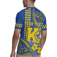 Personalised Hawaii Kaiser High School Rugby Jersey Tribal Tattoo With Hibiscus Flowers LT05 - Polynesian Pride