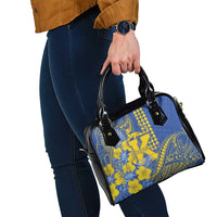 Hawaii Kaiser High School Shoulder Handbag Tribal Tattoo With Hibiscus Flowers LT05 - Polynesian Pride