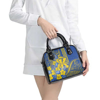 Hawaii Kaiser High School Shoulder Handbag Tribal Tattoo With Hibiscus Flowers LT05 - Polynesian Pride