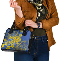 Hawaii Kaiser High School Shoulder Handbag Tribal Tattoo With Hibiscus Flowers LT05 - Polynesian Pride