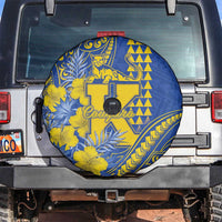 Hawaii Kaiser High School Spare Tire Cover Tribal Tattoo With Hibiscus Flowers
