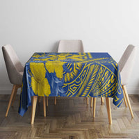 Hawaii Kaiser High School Tablecloth Tribal Tattoo With Hibiscus Flowers LT05 - Polynesian Pride