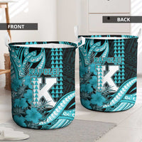 Hawaii Kapolei High School Laundry Basket Tribal Tattoo With Hibiscus Flowers LT05 - Polynesian Pride