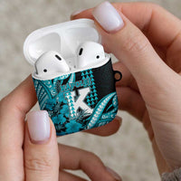 Hawaii Kapolei High School AirPods Case Tribal Tattoo With Hibiscus Flowers LT05 - Polynesian Pride