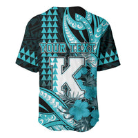 Personalised Hawaii Kapolei High School Baseball Jersey Tribal Tattoo With Hibiscus Flowers LT05 - Polynesian Pride