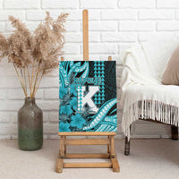Hawaii Kapolei High School Canvas Wall Art Tribal Tattoo With Hibiscus Flowers LT05 - Polynesian Pride