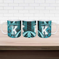 Personalised Hawaii Kapolei High School Ceramic Mug Tribal Tattoo With Hibiscus Flowers LT05 - Polynesian Pride