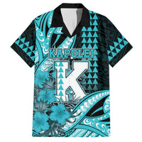 Personalised Hawaii Kapolei High School Hawaiian Shirt Tribal Tattoo With Hibiscus Flowers