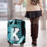 Hawaii Kapolei High School Luggage Cover Tribal Tattoo With Hibiscus Flowers LT05 - Polynesian Pride