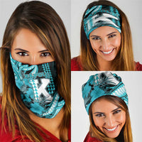 Hawaii Kapolei High School Neck Gaiter Tribal Tattoo With Hibiscus Flowers LT05 - Polynesian Pride