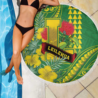 Hawaii Leilehua High School Beach Blanket Tribal Tattoo With Hibiscus Flowers LT05 - Polynesian Pride