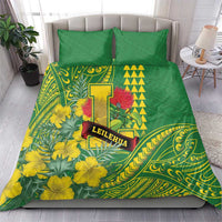 Hawaii Leilehua High School Bedding Set Tribal Tattoo With Hibiscus Flowers LT05 - Polynesian Pride