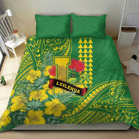 Hawaii Leilehua High School Bedding Set Tribal Tattoo With Hibiscus Flowers LT05 - Polynesian Pride