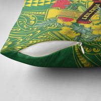 Hawaii Leilehua High School Pillow Cover Tribal Tattoo With Hibiscus Flowers LT05 - Polynesian Pride