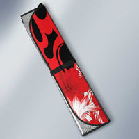 Hawaii Kalani High School Auto Sun Shade Tribal Tattoo With Hibiscus Flowers LT05 - Polynesian Pride