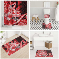 Hawaii Kalani High School Bathroom Set Tribal Tattoo With Hibiscus Flowers LT05 - Polynesian Pride