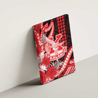 Hawaii Kalani High School Canvas Wall Art Tribal Tattoo With Hibiscus Flowers LT05 - Polynesian Pride