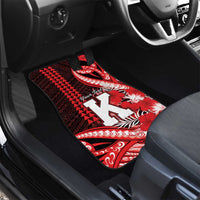 Personalised Hawaii Kalani High School Car Mats Tribal Tattoo With Hibiscus Flowers LT05 - Polynesian Pride