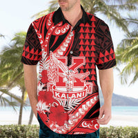 Personalised Hawaii Kalani High School Hawaiian Shirt Tribal Tattoo With Hibiscus Flowers