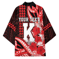 Personalised Hawaii Kalani High School Kimono Tribal Tattoo With Hibiscus Flowers LT05 - Polynesian Pride
