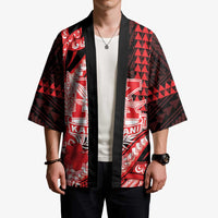 Personalised Hawaii Kalani High School Kimono Tribal Tattoo With Hibiscus Flowers LT05 - Polynesian Pride