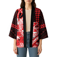 Personalised Hawaii Kalani High School Kimono Tribal Tattoo With Hibiscus Flowers LT05 - Polynesian Pride