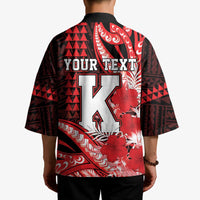 Personalised Hawaii Kalani High School Kimono Tribal Tattoo With Hibiscus Flowers LT05 - Polynesian Pride