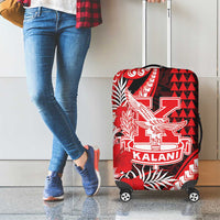 Hawaii Kalani High School Luggage Cover Tribal Tattoo With Hibiscus Flowers LT05 - Polynesian Pride