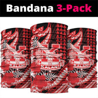 Hawaii Kalani High School Neck Gaiter Tribal Tattoo With Hibiscus Flowers LT05 package One Size: 25*50cm Red - Polynesian Pride