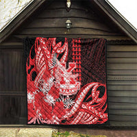 Hawaii Kalani High School Quilt Tribal Tattoo With Hibiscus Flowers LT05 - Polynesian Pride