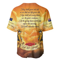 New Zealand And Australia ANZAC Day Baseball Jersey Sinai Palestine Campaign Lest We Forget