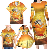 New Zealand And Australia ANZAC Day Family Matching Long Sleeve Bodycon Dress and Hawaiian Shirt Sinai Palestine Campaign Lest We Forget
