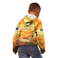 New Zealand And Australia ANZAC Day Kid Hoodie Sinai Palestine Campaign Lest We Forget