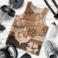 Tonga Emancipation Day Men Tank Top Tongan Kupesi Ngatu Pattern Vintage Style